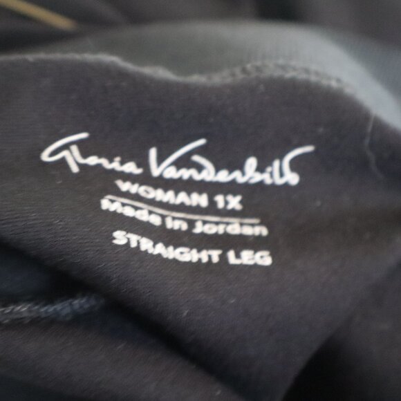 Gloria Vanderbilt Black Women's Pants Pull On Size XL LKN - Picture 4 of 6